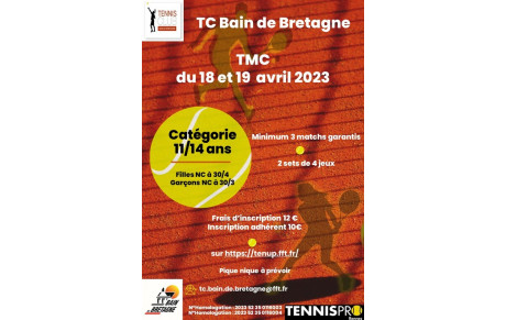 TMC 11 &amp; 14 ANS  18 ET 19 AVRIL 2023